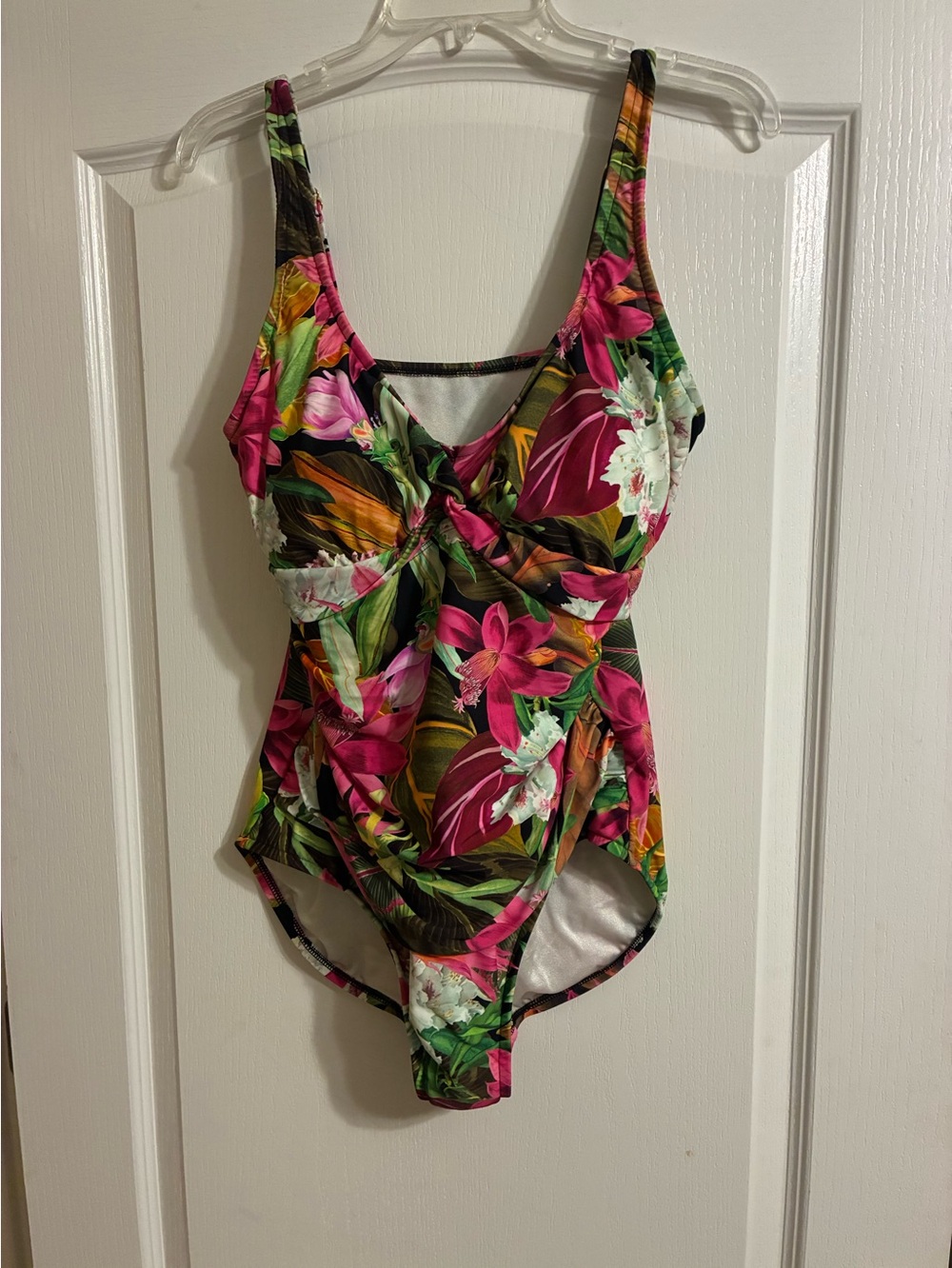 Maxine Floral One-Piece Swimsuit - Pink & Green